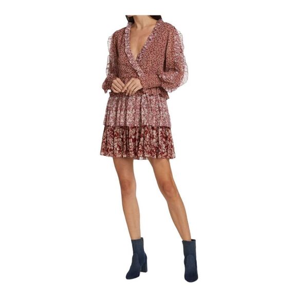En Saison metallic floral minidress size XS NWT - Picture 1 of 6